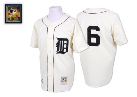 Best Quality Detroit Tigers 6 Al Kaline White Throwback MLB Jersey